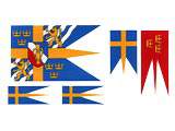 Набор флагов Швеции для корабля Wasa