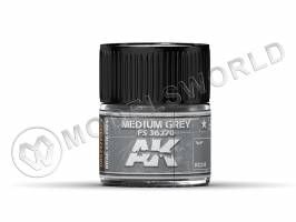 Акриловая лаковая краска AK Interactive Real Colors. Medium Grey FS 36270. 10 мл