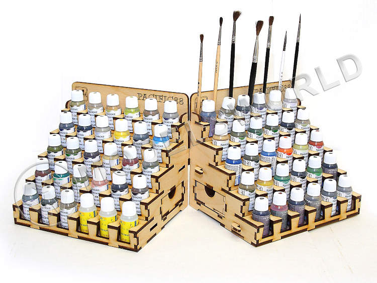 Органайзер под краску на 30 баночек 23 мм. 1 шт. Собранный - фото 1