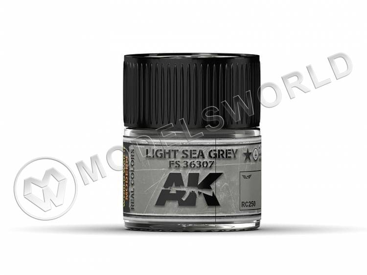 Акриловая лаковая краска AK Interactive Real Colors. Light Sea Grey FS 36307. 10 мл - фото 1