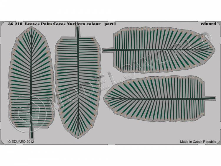Комплект фототравления Растения III. тропические и субтропические. Масштаб 1:35 - фото 1