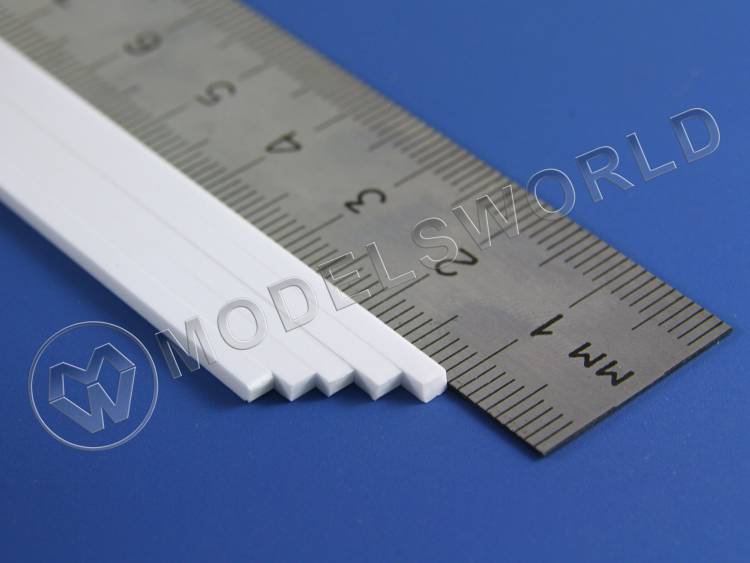 Полоска пластиковая для масштаба HO, 1.7х2.3 мм, 10 шт