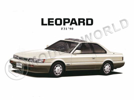 Склеиваемая пластиковая модель автомобиль  Nissan Leopard Ultima V30Twincam Turbo '90. Масштаб 1:24