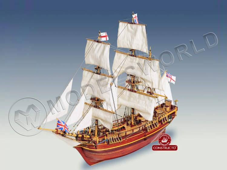Набор для постройки модели корабля HMS BOUNTY английский шлюп. Масштаб 1:50 - фото 1