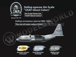 Набор акриловых красок Jim Scale “USAF Ghost Colors” 