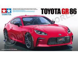 Склеиваемая пластиковая модель автомобиля Toyota GR86. Масштаб 1:24