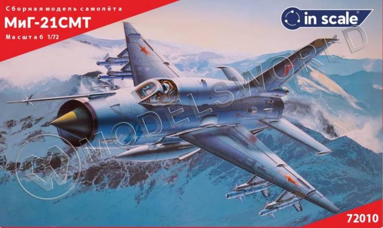 Пластиковая модель 1/72 МиГ-21 СМТ - истребитель, 515 ИАП, ВВС СССР - фото 1