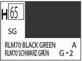 Краска водоразбавляемая художественная MR.HOBBY RLM70 BLACK GREEN (полуматовая), 10 мл