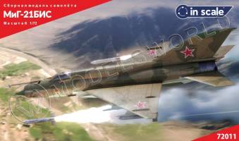 Пластиковая модель 1/72 МиГ-21 БИС - истребитель-бомбардировщик, 115 ГИАП, ВВС СССР
