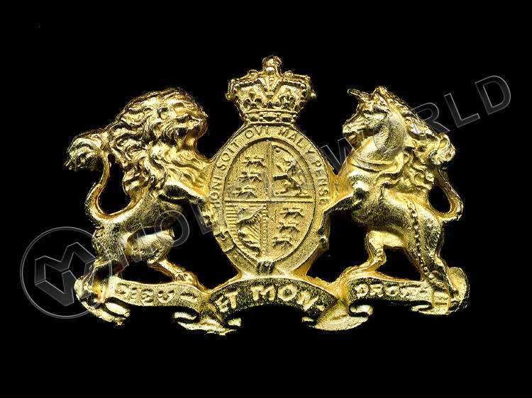 Декоративный элемент, герб Англии, 37 мм, металл 1 шт. - фото 1