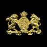Декоративный элемент, герб Англии, 37 мм, металл 1 шт.