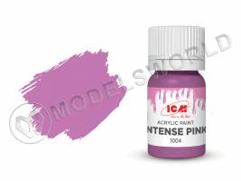 Акриловая краска ICM, Интенсивный розовый (Intense Pink), 12 мл