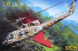 Склеиваемая пластиковая модель Многоцелевой вертолет UH-1N Special Forces. Масштаб 1:48