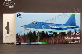 Набор акриловых красок Pacific88 Aero для Су-25 Баклажан, 18 мл