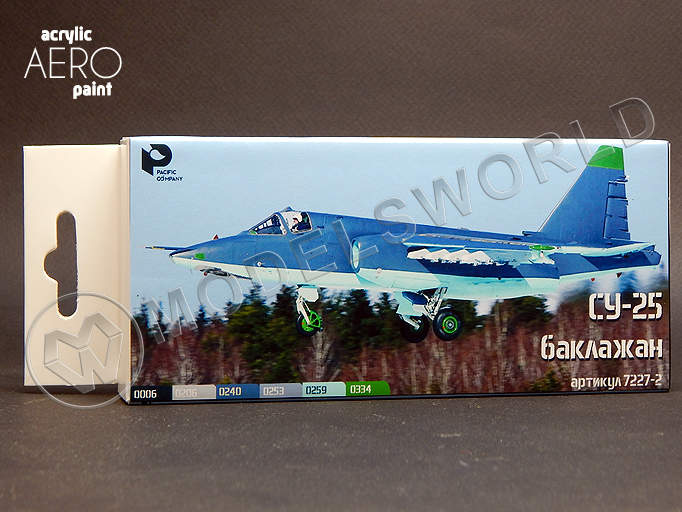 Набор акриловых красок Pacific88 Aero для Су-25 Баклажан, 18 мл - фото 1
