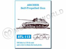 Траки металлические Великобритания, ARCHER Self-Propelled Gun. Масштаб 1:35