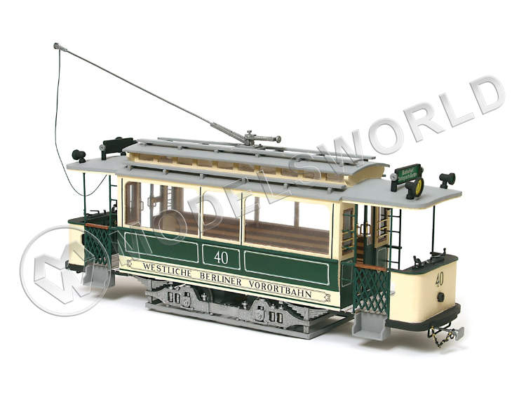Набор для постройки модели трамвая BERLIN. Масштаб 1:24 - фото 1