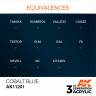 Акриловая краска AK Interactive 3rd GENERATION Metallic. Cobalt Blue. 17 мл
