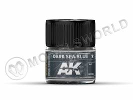Акриловая лаковая краска AK Interactive Real Colors. Dark Sea Blue. 10 мл