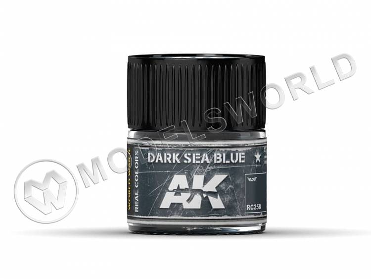 Акриловая лаковая краска AK Interactive Real Colors. Dark Sea Blue. 10 мл - фото 1