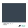 Акриловая лаковая краска AK Interactive Real Colors. Dark Sea Blue. 10 мл
