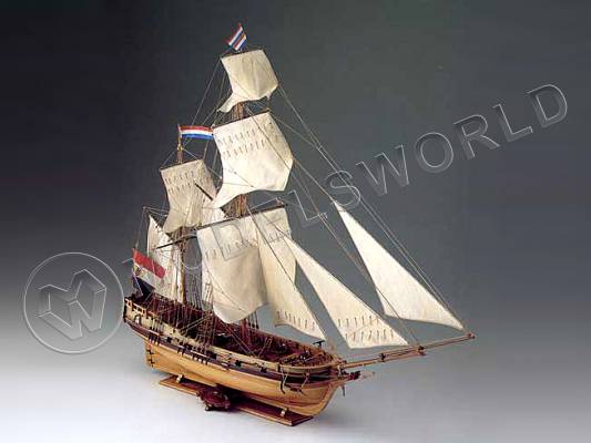 Набор для постройки модели корабля DOLPHYN  голландский приватирский кеч, 1750 г. Масштаб 1:50