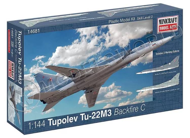 Сборная модель Russian Air Force Tu-22M3 Backfire C. Масштаб 1:144 Сборная модель Russian Air Force Tu-22M3 Backfire C. Масштаб 1:144 - фото 1