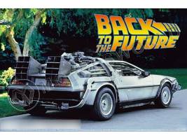 Склеиваемая пластиковая модель автомобиль из фильма "Back To The Future" DeLorean from Part I. Масштаб 1:24
