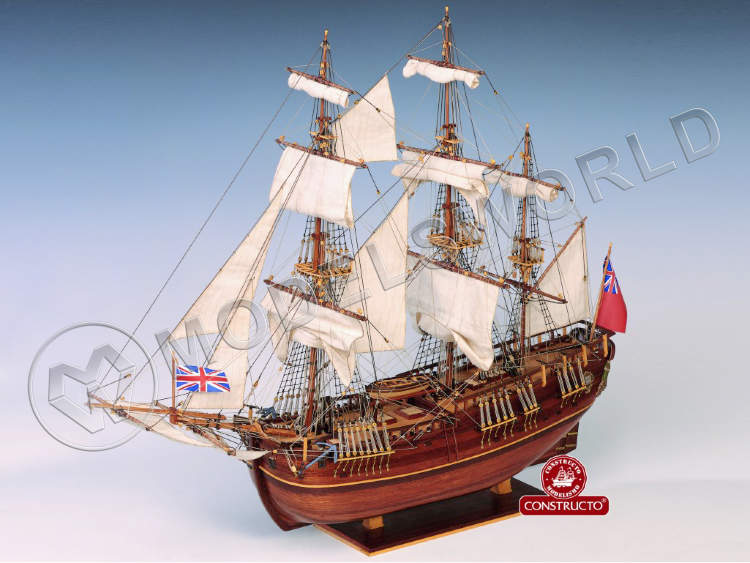 Набор для постройки модели корабля ENDEAVOUR корабль экспедиции Кука. Масштаб 1:60 - фото 1