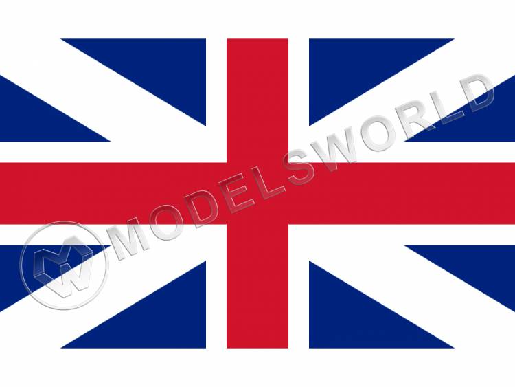 Флаг Британской Империй (1707-1800). Размер 45х28 мм - фото 1