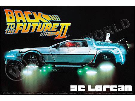 Склеиваемая пластиковая модель автомобиль из фильма "Back To The Future" DeLorean from Part II. Масштаб 1:24