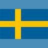 Шведы флаг. Размер 45х28 мм