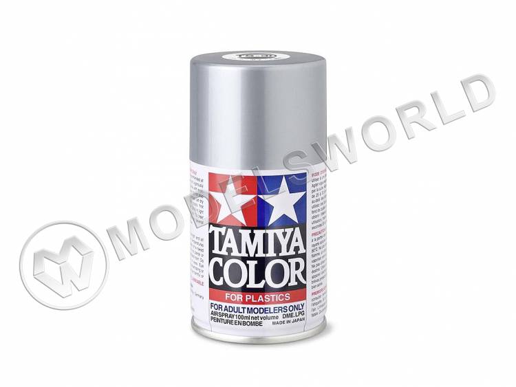 Краска-спрей Tamiya серия TS в баллоне 100 мл. TS-30 Silver Leaf (Серебряный лист) - фото 1