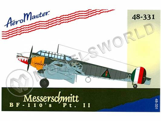 Декаль Messerschmitt Bf-110'S, часть 2. Масштаб 1:48