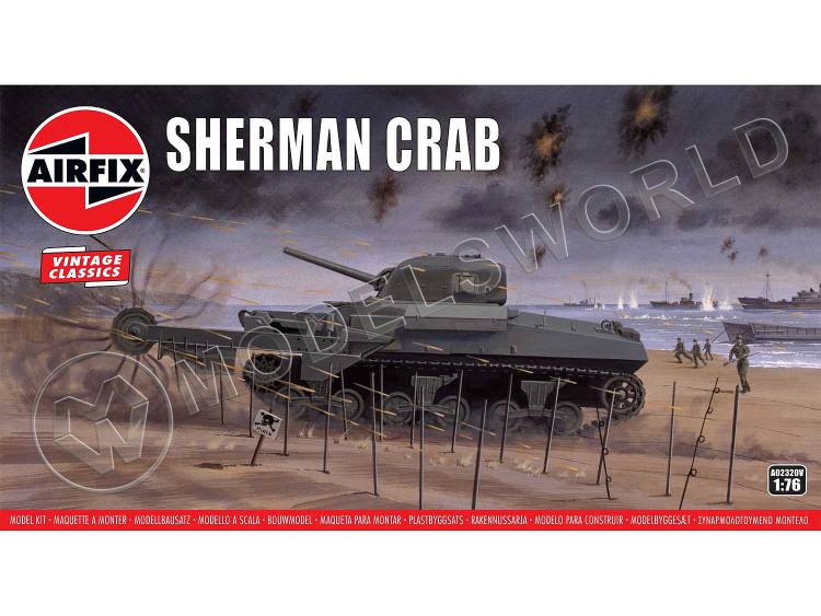 Склеиваемая пластиковая модель Американского танка Sherman Crab. Масштаб 1:76 - фото 1