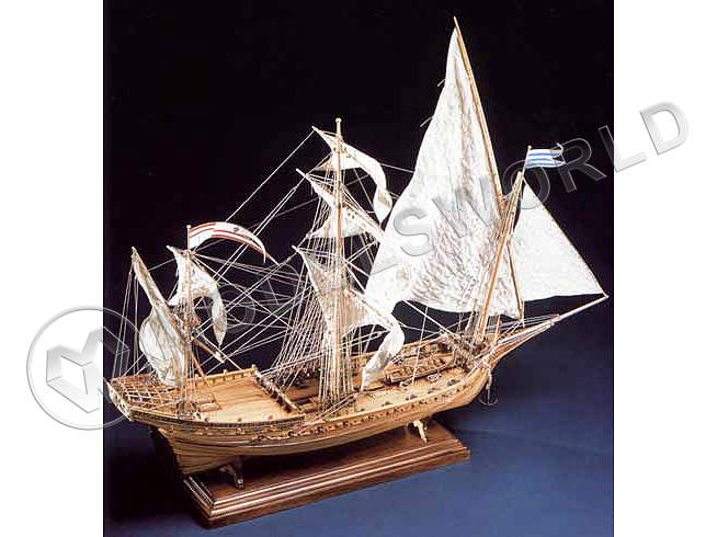 Набор для постройки модели корабля MISTICQUE французская шебека, 1750 г. Масштаб 1:50 - фото 1