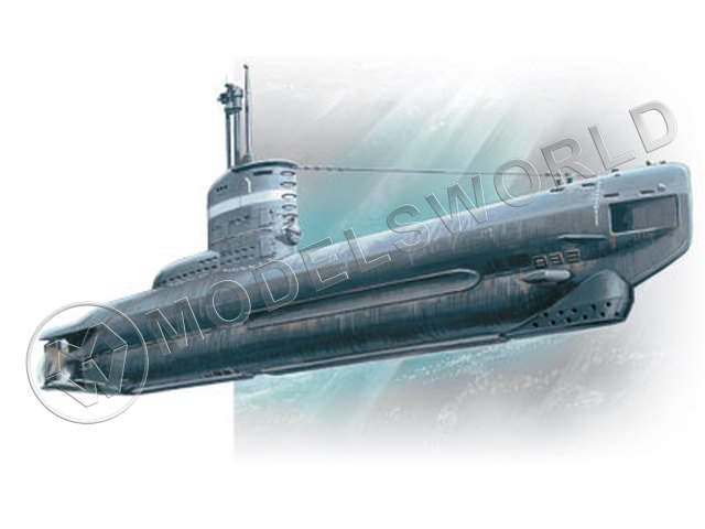 Склеиваемая пластиковая модель Германская подводная лодка, тип XXIII. Масштаб 1:144 - фото 1