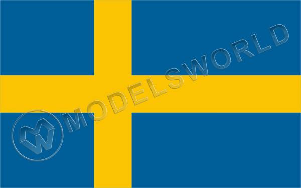 Шведы флаг. Размер 60х40 мм