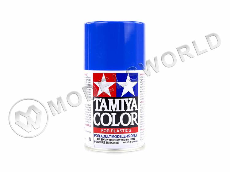 Краска-спрей Tamiya серия TS в баллоне 100 мл. TS-44 Brilliant Blue (Блестящая синяя) - фото 1