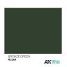 Акриловая лаковая краска AK Interactive Real Colors. Bronze Green. 10 мл