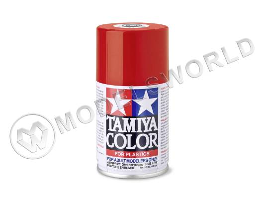 Краска-спрей Tamiya серии TS в баллонах по 100 мл. TS-49 Bright Red (Ярко красная)