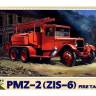 Склеиваемая пластиковая модель Пожарная автоцистерна ПМЗ-2 (ЗиС-6). Масштаб 1:72