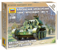 Британский крейсерский танк А13 Mk.II Cruser Mk.IV. Масштаб 1:100