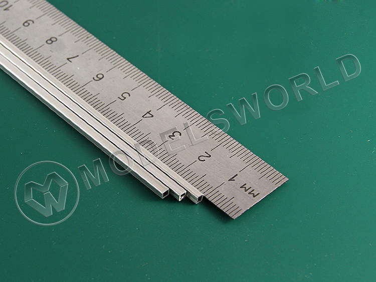 Квадратная алюминиевая трубка 2.4 мм, 1 шт - фото 1