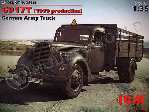 Склеиваемая пластиковая модель Германский армейский грузовой автомобиль, G917T (производства 1939 г.) Масштаб 1:35 - фото 1