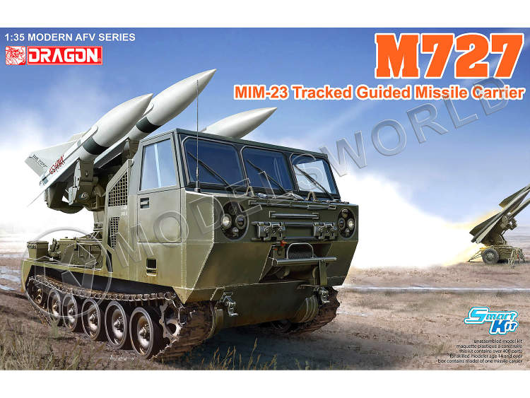 Склеиваемая пластиковая модель Зенитно-ракетный комплекс M727 MIM-23. Масштаб 1:35 - фото 1