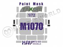 Окрасочная маска на остекление M1070, Takom. Масштаб 1:72