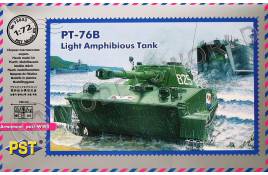 Склеиваемая пластиковая модель Легкий плавающий танк ПТ-76Б. Масштаб 1:72