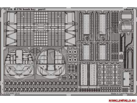 Фототравление 1:72 для модели B-17G bomb bay, REVELL - фото 1