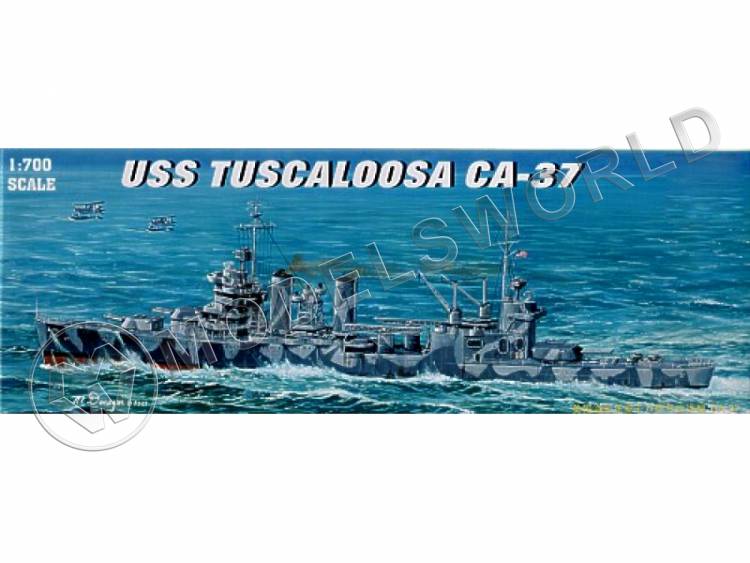 Склеиваемая пластиковая модель Американский крейсер USS Tuscaloosa CA-37. Масштаб 1:700 - фото 1